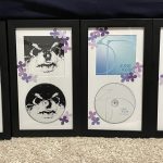 Completed single CD frames standing next to each other.